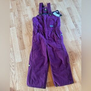 Bernie Purple Kids Bib insulated Overalls